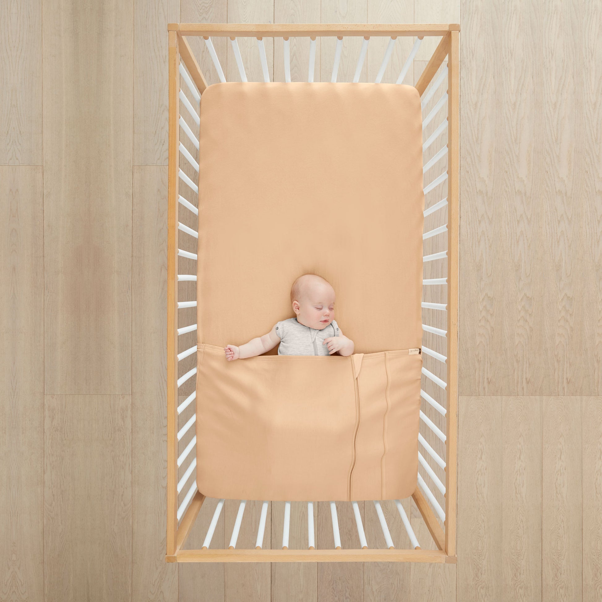 Baby Tuck Sheet Cot Wheat